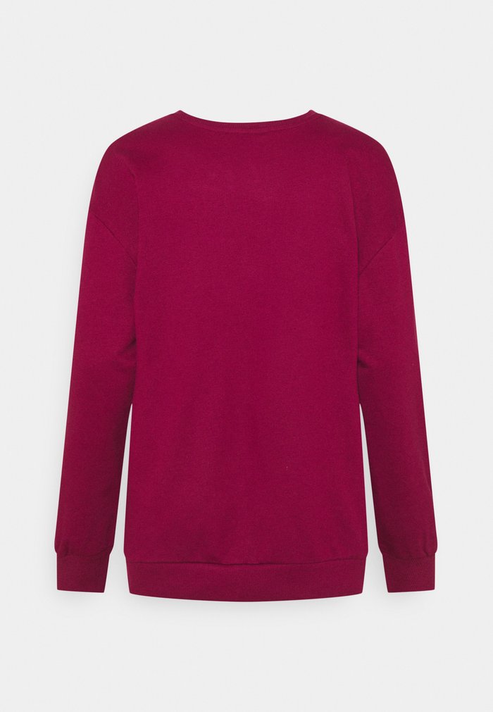 Sweats Anna Field Crew Neck With Pocket Rouge Femme | NTP-3054400